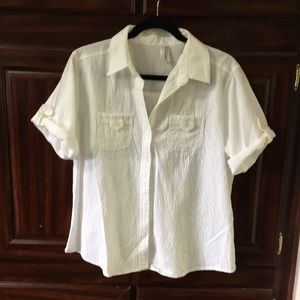 White summer blouse